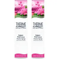 Therme 2 x - Interieurspray - Saigon Pink Lotus - Oosterse Romantiek in Huis - 60 ml - Voordeelverpakking - 2 stuks