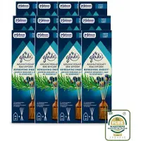 Glade 12 x - Geurstokjes Verfrissende Energie - Aromatherapie Geurverspreiding - 80 ml - Wasstrips - Geurstokjes - Aromatherapie - Energie - Geurverspreiding - Geur