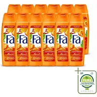 Fa 12 x – Douchegel – Empowering Moments – 250 ml - Grootverpakking - Vaatwasstrips - Douchegel - Geur - Reiniging - Huidverzorging - Hydraterende Douchegel