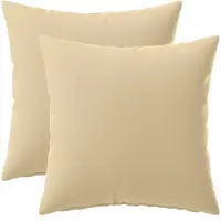 vidaXL Kussensloop 2 st HEERLEN Beige 35 x 35 cm Polyester