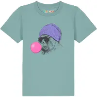 Watabout.kids Shirt ' Gorilla Kaugummi ' turquoise