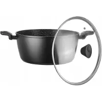 Epewex Gietijzeren Pan met Deksel 28cm - Geschikt voor Inductie & Gas