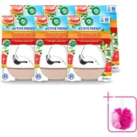 Air Wick 6 x Decosphere - Luchtverfrisser - Grapefruit & Oranjebloessem - 75g - Bulkverpakking - Luchtverfrisser - Douchemop - Frisse geur