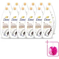 Dove 12 x – Badcrème – Sheaboter & Vanille – 450 ml - Bulkverpakking - Badcrème - Douchemop - Sheaboter