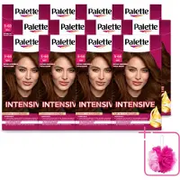 Palette 12 x Poly - Haarverf - Kastanje Middenbruin 650 - 115ml - Bulkverpakking - Haarverf - Douchemop - Kastanje