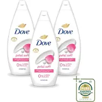 Dove 3 x Petal Soft - Douchegel - Sulfaatvrij - 250 ml - Wasstrips - Douchegele - Zachte Reiniging - Hydratatie - Bloemige Geur - Sulfaatvrije