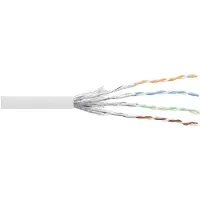 InLine 76499W Patchkabel Cat.6 S/FTP (PiMF), wit, AWG27, PVC, koper, 100 meter