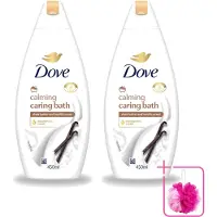 Dove 2 x – Badcrème – Sheaboter & Vanille – 450 ml - Bulkverpakking - Badcrème - Douchemop - Sheaboter
