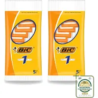 BIC 2 x - Scheermesjes - Enkel Mesje - Wegwerpmesjes - 5 Scheermesjes - Wasstrips - Scheermesje - Wegwerpmesje - Enkel Mesje - Roestvrij Staal Mesje - Chroomcoating
