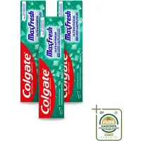 Colgate 3 x - Max Fresh Clean Mint - Tandpasta - 100ml - Wasstrips - Tandpasta - Tanden Reinigen - Tanden Witter Maken - Tandbederf Bestrijden - Tandsteen Verwijderen