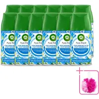 Air Wick 12 x – Navulling – Freshmatic Pure Lentedauw – 250 ml - Bulkverpakking - Lentedauw - Douchemop - Geur