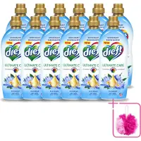 Dreft 12 x - Wasverzachter - Gekleurde Was - Blauwe Droom - Anti-Veroudering - 40 Wasbeurten - Bulkverpakking - Wasverzachter - Douchemop - Anti-aging