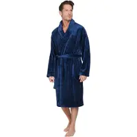 Pastunette Badjas lang 'Urban Essence' donkerblauw