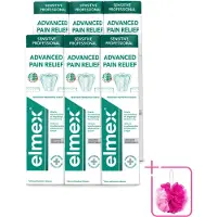 Elmex 6 x - Tandpasta - Sensitive Professional - Pro Argin - 75ml - Bulkverpakking - Gevoelige tanden - Douchemop - Tandpasta