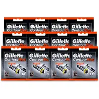 Gillette 12 x Contour Plus – Wegwerpscheermesjes – 10 mesjes - Voordeelverpakking - 12 stuks