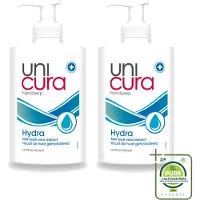 Unicura 2 x - Vloeibare Zeep Hydra - Hydraterend - 250 ml - Grootverpakking - Vaatwasstrips - Handzeep - Hydra - Antibacteriële Handzeep - Handen Verzorgen - Handen Hydrateren