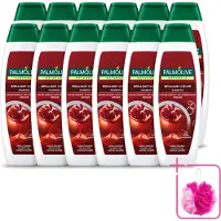 Palmolive 12 x Naturals - Shampoo - Brilliant Color - Voor Gekleurd Haar - 350 ml - Bulkverpakking - Gekleurd haar - Douchemop - Haarkleur behouden