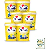 DOR 6 x - Natuurzuivere Zachte Zeep - Vast Zeepmiddel - Voor Vloeren en Was - 1 kg - Wasstrips - Natuurlijke Zeep - Reiniging - Vlekverwijdering - Vloer Reinigen - Wasgoed Reinigen