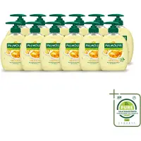 Palmolive 12 x – Handzeep – Melk & Honing – 300 ml - Grootverpakking - Vaatwasstrips - Handzeep - Melk En Honing - Voedende Handzeep - Natuurlijke Handzeep - Crème Handzeep