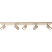 Brilliant Jello - Plafondlamp - LED GU10 5x5W - 350 lm - 3000K - Dimbaar - Champagne