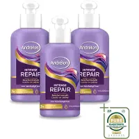 Unilever 3 x Andrélon Intense Repair Leave-In Crème - 200 ml - Voorraadverpakking - 3 stuks