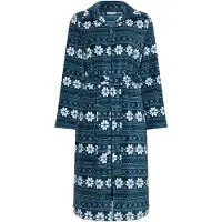 Rebelle Ochtendjas 'Snowy Sparkles' blauw