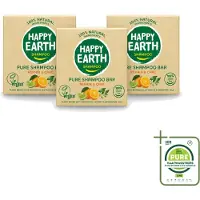 Happy Earth 3 x Repair & Care shampoo bar - 70 gram - grootverpakking - 3 stuks