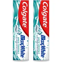 Colgate 2 x - Max White - Whitening Crystals - Tandpasta - 100ml - Voordeelverpakking - 2 stuks