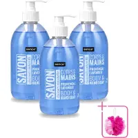 Sence 3 x - Provencal Lavendel - Handzeep - Savon - 500 ml - Bulkverpakking - Handzeep - Douchemop - Lavendel