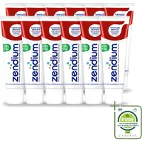 Zendium 12 x – Tandpasta – Tandvlees Protect – 75 ml - Grootverpakking - Vaatwasstrips - Gevoelig Tandvlees - Tandvlees Bescherming - Natuurlijke Tandpasta - Milde Tandpasta - Fluoride