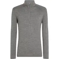 Icebreaker - Thermokleding - M Merino 260 Oasis LS Half Zip Gritstone Heather voor Unisex van Wol - Maat M - Grijs