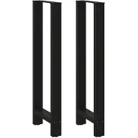 vidaXL Bartafelpoten 2 st 40x(110-111) cm staal zwart