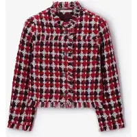 Sissy-Boy Donkerrood Bouclé Jack Met Franjes | Maat: XS