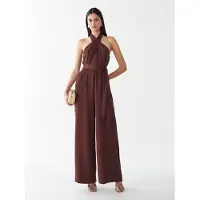 BWLDR Jumpsuit 'Amerie' donkerbruin