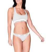 Calvin Klein Dames/Dames Logo Katoenmix Bralette (Grijs)
