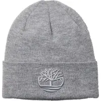 Timberland Geribde muts met logo voor volwassenen (Medium Grijs)