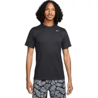 Nike Heren Legend Swoosh Dri-FIT T-Shirt (Zwart/Zilver)