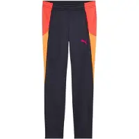 Puma Trainingsbroek met kleurblokken voor dames (Marine/Oranje)