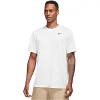 Nike Heren Legend Swoosh Dri-FIT T-Shirt (Wit/Zwart)