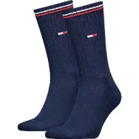 Tommy Hilfiger Sokken - Vlag - 2-pack - Dark Navy - - 35/38 - Sokken