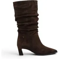 Tamaris vrouwen Mocca Brown Suède lange laarzen met halve kuithakken - 25308-47