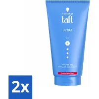 Taft 2 x - Ultra 4 - Styling Gel - Stevige fixatie - 150 ml - Haar Gel - Stevige Fixatie - Haar Styling - Ultra Gel - Arginine Formule