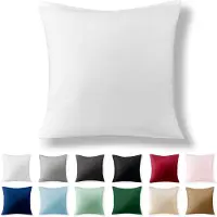 Famanu - Kussenhoes 100% Katoen - Bescherming van kussens tegen vuil en slijtage - Met rits sluiting - 40 x 40 cm