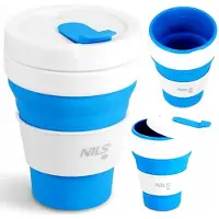 NILS Opvouwbare Siliconen Beker Blauw 475ml BPA-vrij