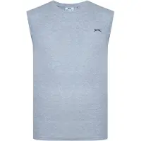 Slazenger Heren Katoenen Mouwloos Vest Top (Grijze Mergel)
