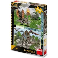 Dino Puzzel Jurassic World 2x48 Stukjes voor Kinderen 4+