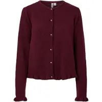 Pieces Gebreid vest 'PCAmos' bordeaux