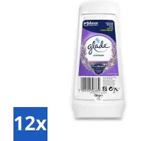 Glade 12 x - Gel - Tranquil Lavender & Aloë - 150 g - Luchtverfrisser - Lavendel - Aloë Vera - Geur - Huisgeur
