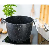 Zilner Marmoriserende Pannenset met Deksel - 10.2L & 6.2L - Inductie