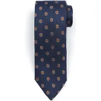 Suitable Stropdas Zijde Flower Navy -